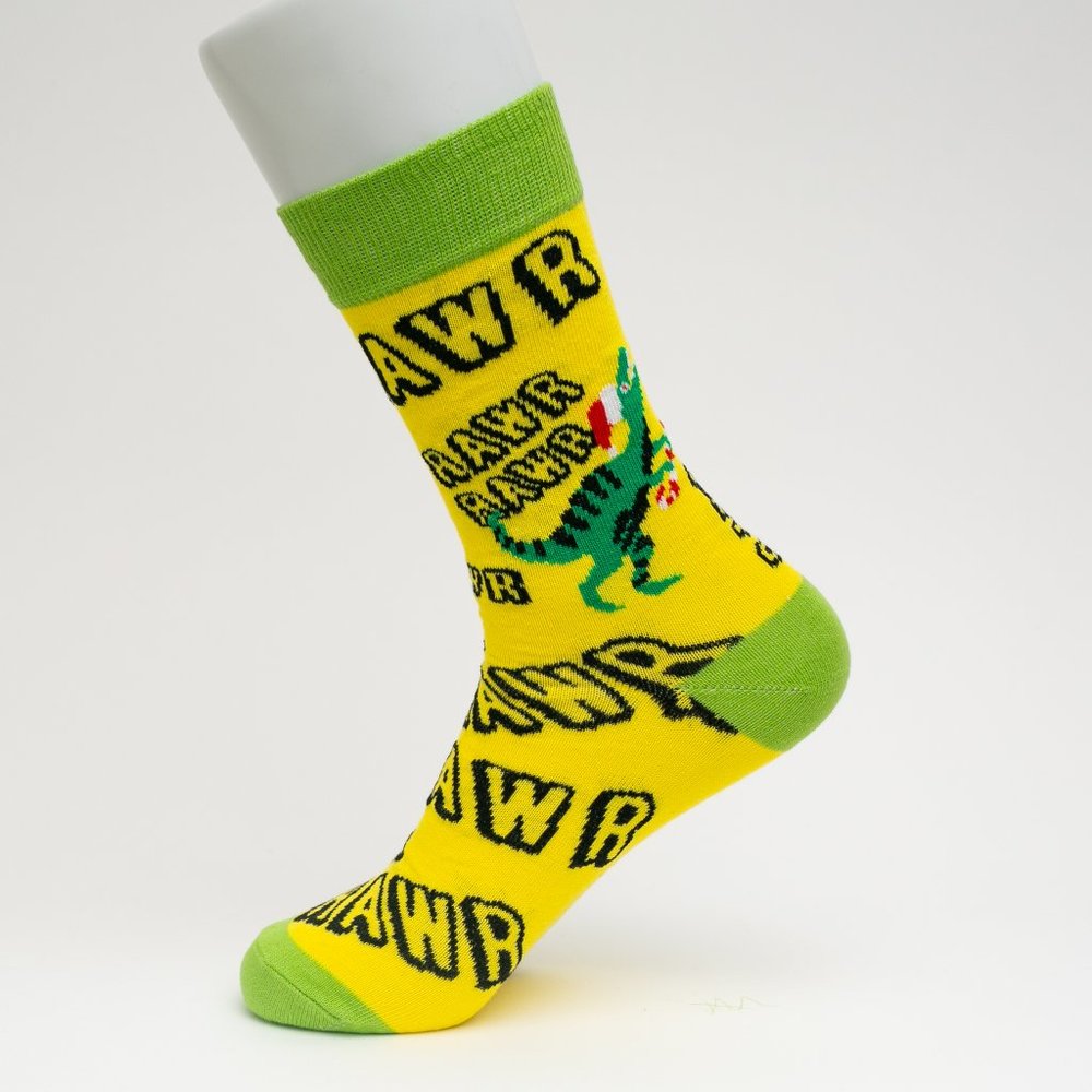 Rawr In Your Drawer Themed Mid Calf Length Socks